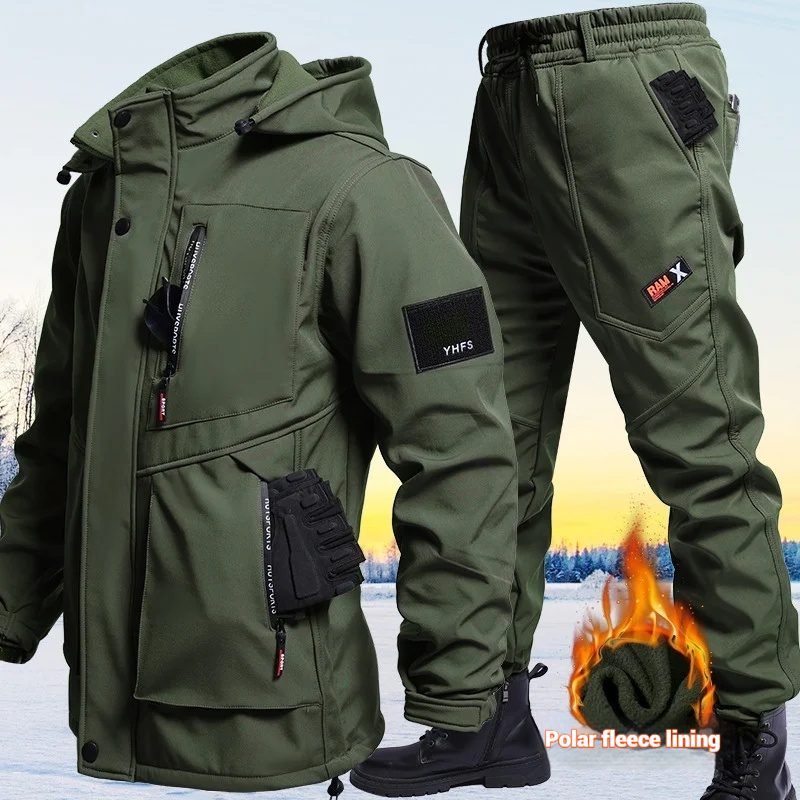 Motorcycle Gear Outfit - 2025 Winter Men Motorcycle Jacket Velvet