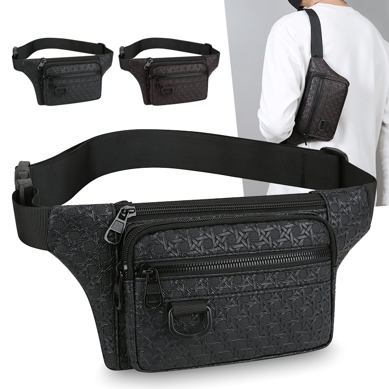 Motorcycle Gear Bag - Casual Men's Chest Sling Waist Bag