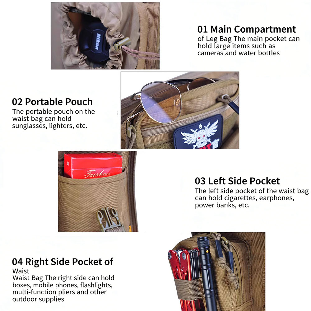 Tactical Drop Leg Bag Motorcyc - Motorcycle Gear Travel Bag review and price
