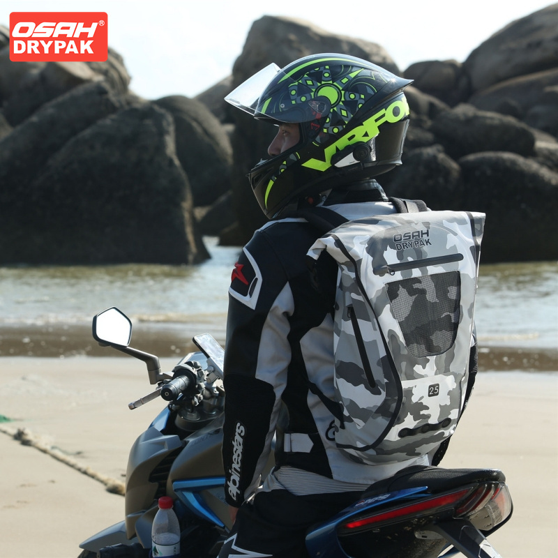 OSAH Grey Motorcycle Bag 25L L - Motorcycle Gear Travel Bag review and price