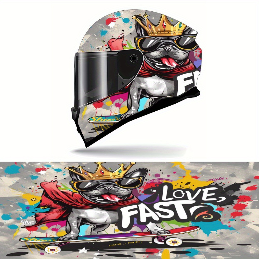 Doodle Dog Pile Full Helmet Wr - Motorcycle Gear Dogs review and price