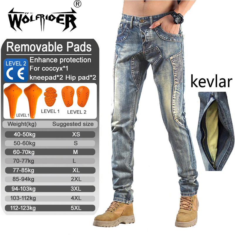 Kevlar Motorcycle Jeans Men Ar - Motorcycle Gear Japan review and price