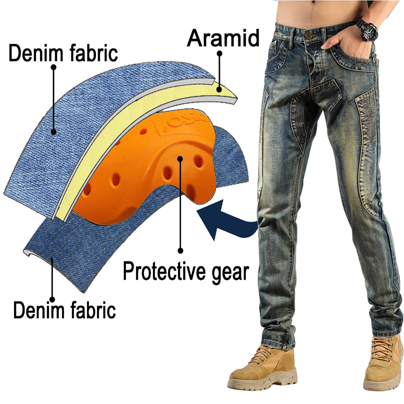 Kevlar Motorcycle Jeans Men Ar - Motorcycle Gear Japan review and price
