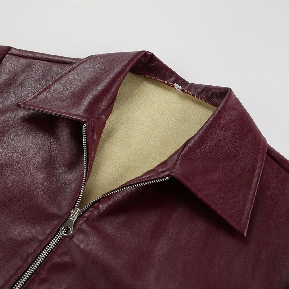 Vintage PU Leather Jacket Matt - Motorcycle Gear Outfit review and price