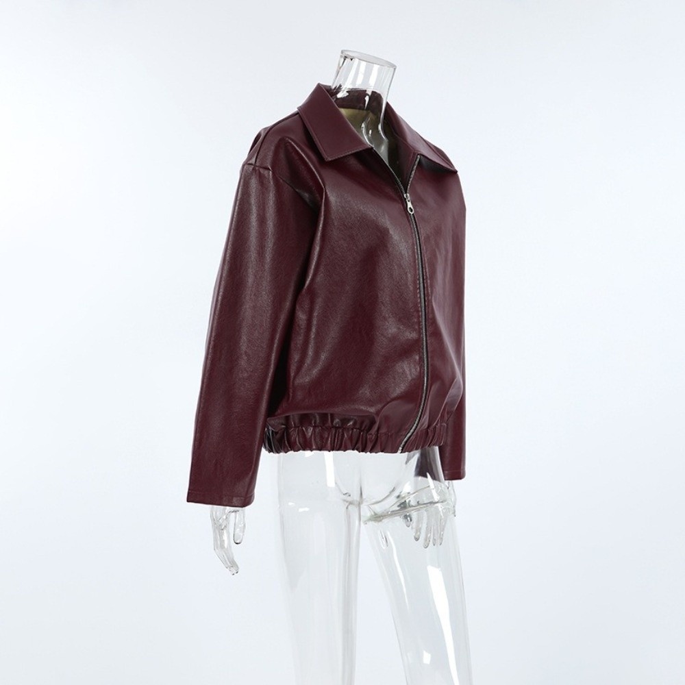 Vintage PU Leather Jacket Matt - Motorcycle Gear Outfit review and price