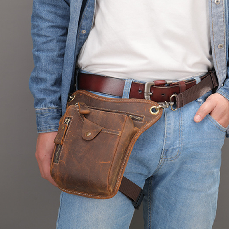 Vintage Pu Leather Waist Pack  - Motorcycle Gear Bag review and price