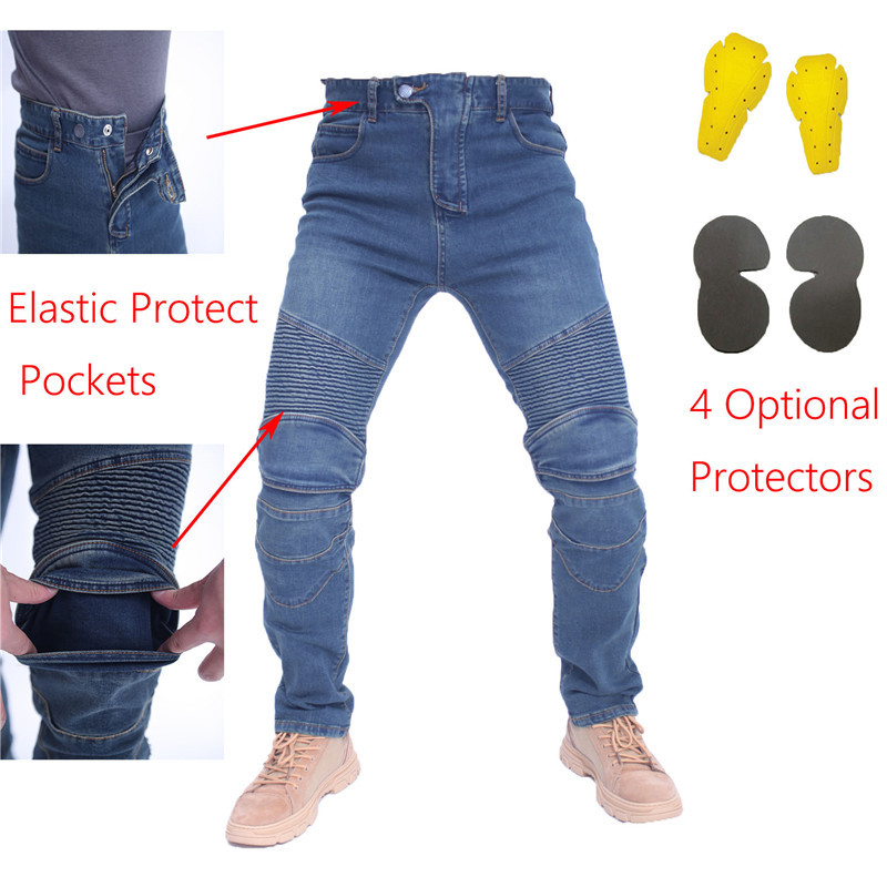 Men Jeans Embroidery Motorcycl - Motorcycle Gear Testing review and price